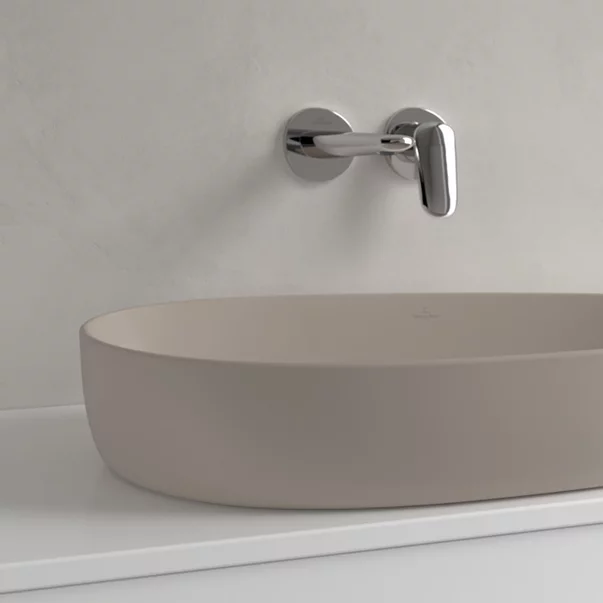 Lavoar pe blat Villeroy&Boch Antao TitanCeram Almond CeramicPlus 65x40 cm picture - 3
