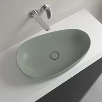 Lavoar pe blat Villeroy&Boch Antao TitanCeram Morning Green CeramicPlus 65x40 cm