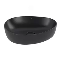 Lavoar pe blat Villeroy&Boch Antao TitanCeram Pure Black CeramicPlus 51x40 cm
