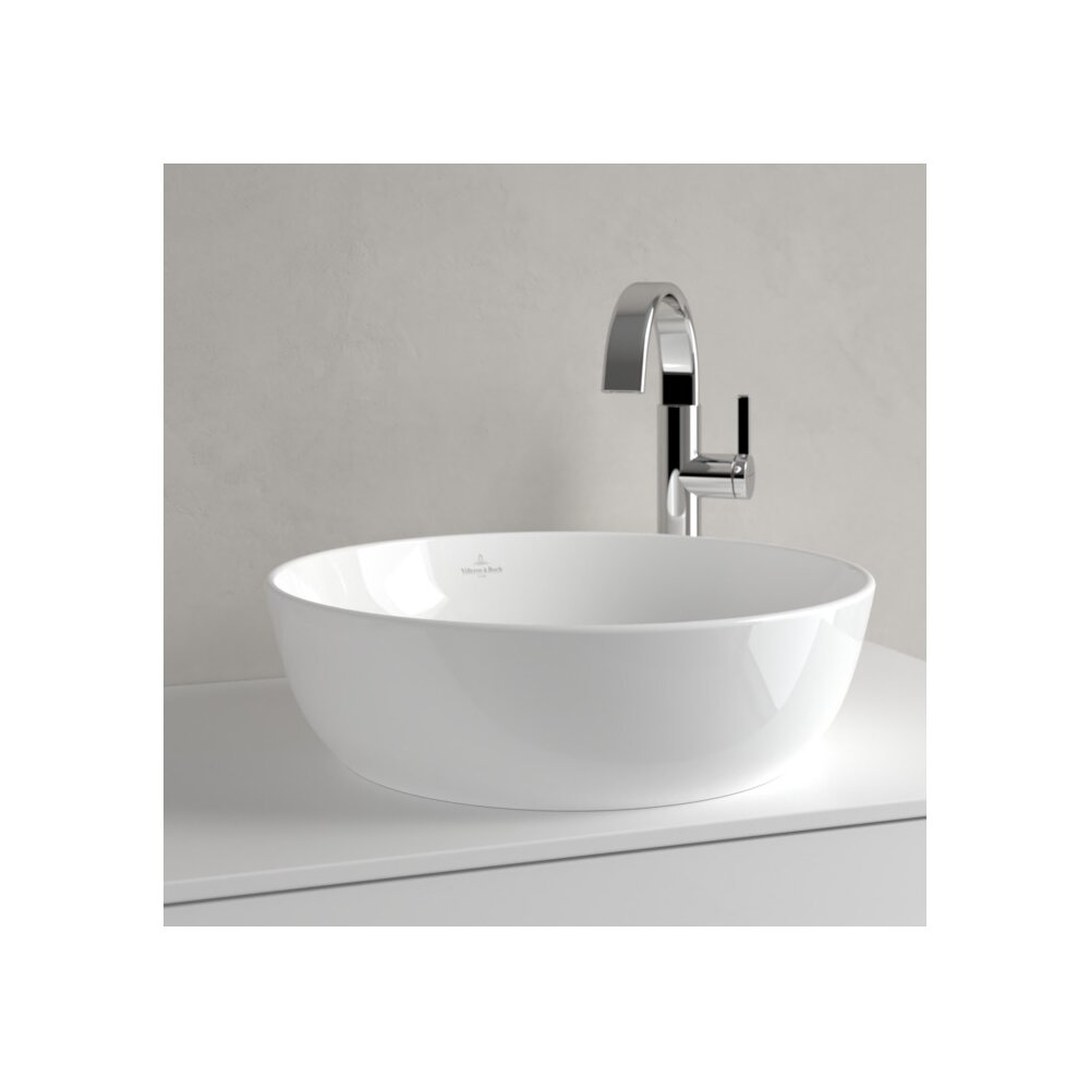 Lavoar pe blat Villeroy&Boch Artis TitanCeram alb Alpin CeramicPlus 43 cm