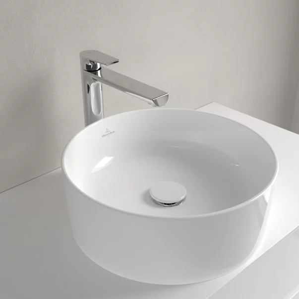 Lavoar pe blat Villeroy&Boch Collaro TitanCeram alb Alpin CeramicPlus 40 cm picture - 3