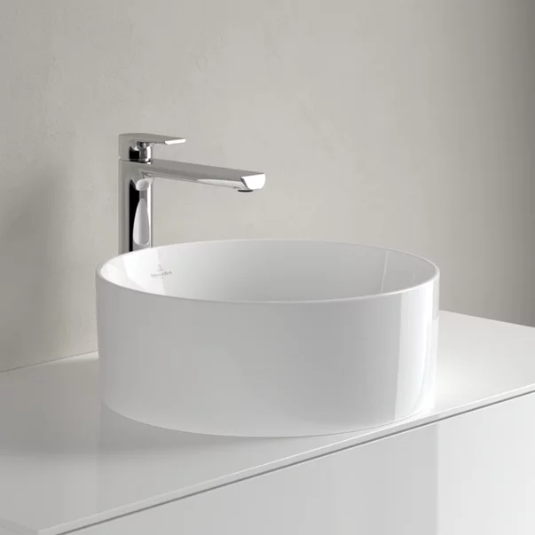 Lavoar pe blat Villeroy&Boch Collaro TitanCeram alb Alpin CeramicPlus 40 cm picture - 4