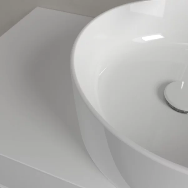 Lavoar pe blat Villeroy&Boch Collaro TitanCeram alb Alpin CeramicPlus 40 cm picture - 5