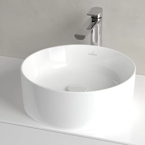 Lavoar pe blat Villeroy&Boch Collaro TitanCeram alb Alpin CeramicPlus 40 cm picture - 7
