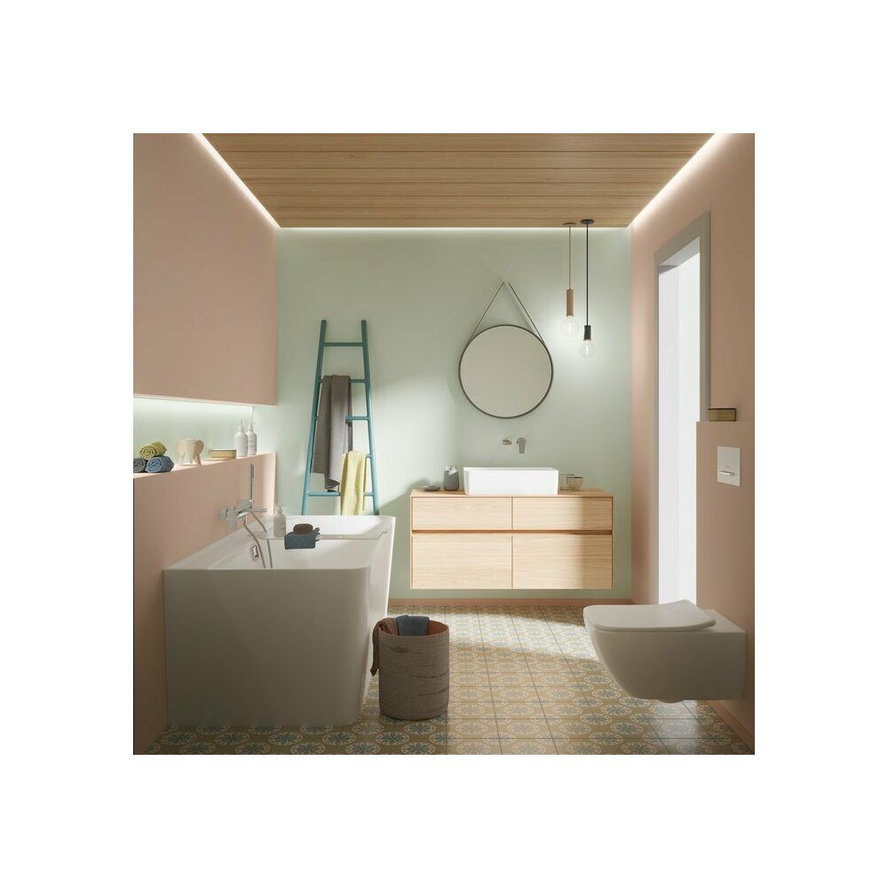 Lavoar pe blat Villeroy&Boch Collaro TitanCeram alb Alpin CeramicPlus 56x36 cm