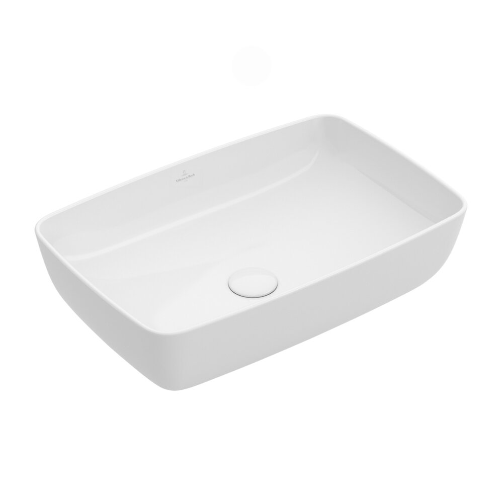 Lavoar pe blat Villeroy&Boch Collaro TitanCeram alb Alpin CeramicPlus 58x39 cm