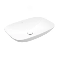 Lavoar pe blat Villeroy&Boch Loop&Friends TitanCeram alb Alpin CeramicPlus 62x42 cm