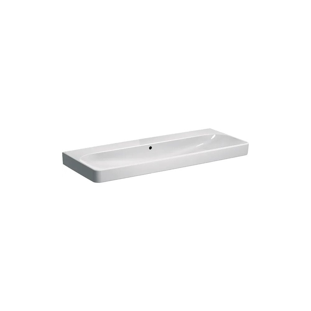 Lavoar pe mobilier Geberit Smyle Square 120 cm fara orificiu baterie