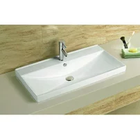 Lavoar pe mobilier Inter Ceramic alb finisaj lucios 91 cm