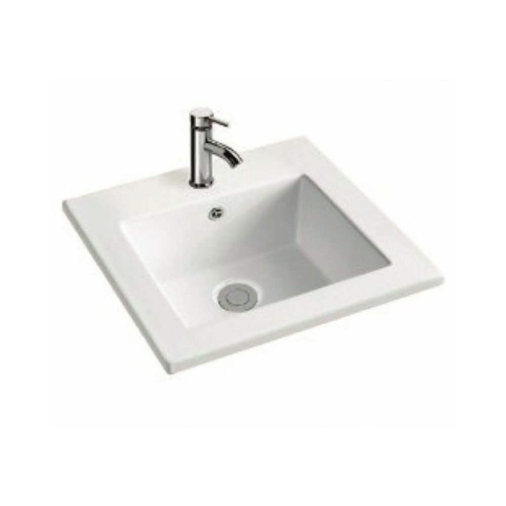 Lavoar pe mobilier Inter Ceramic alb lucios 41.5 cm