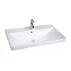 Lavoar pe mobilier Inter Ceramic finisaj alb lucios 80 cm picture - 1