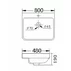 Lavoar pe mobilier Inter Ceramic finisaj alb lucios 80 cm picture - 2