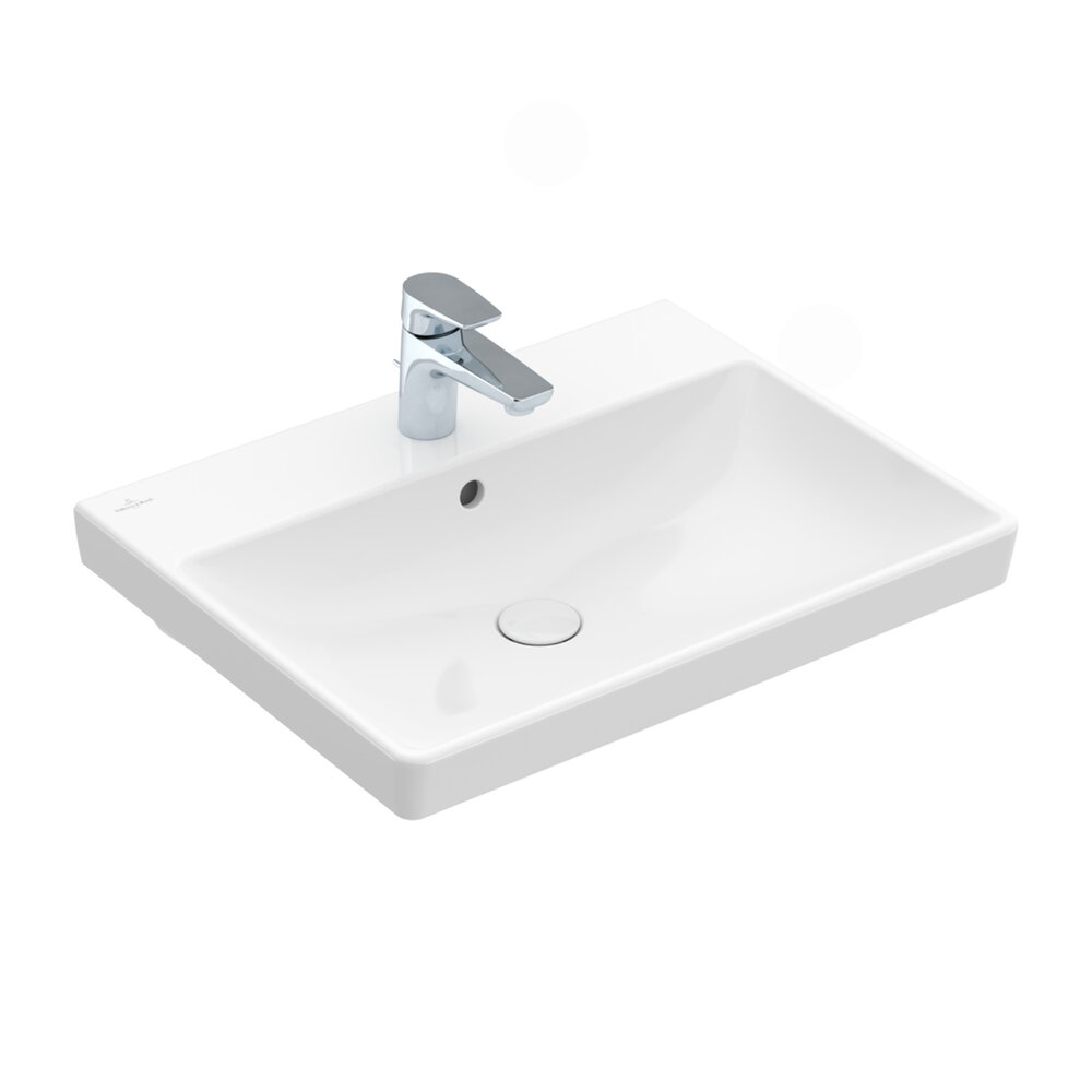 Lavoar pe mobilier Villeroy&Boch Avento alb lucios 60x47 cm alb - White Alpin CeramicPlus