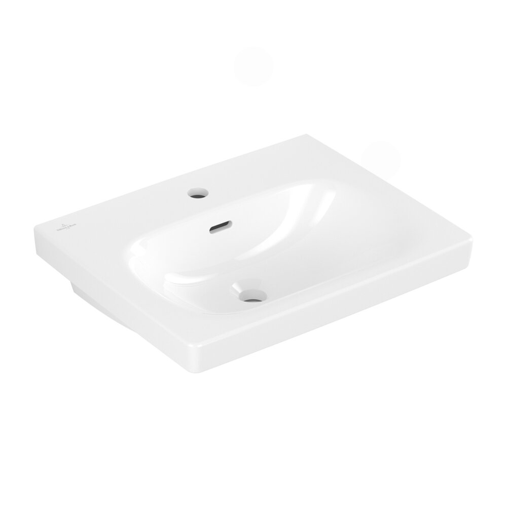 Lavoar pe mobilier Villeroy&Boch Skyla alb lucios 55x45 cm alb White Alpin