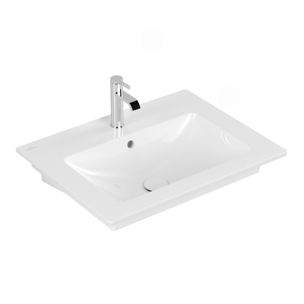 Lavoar pe mobilier Villeroy&Boch Venticello alb lucios 66x50 cm alb - White Alpin CeramicPlus