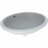 Lavoar sub blat Geberit Variform 56 cm fara orificiu baterie cu orificiu preaplin