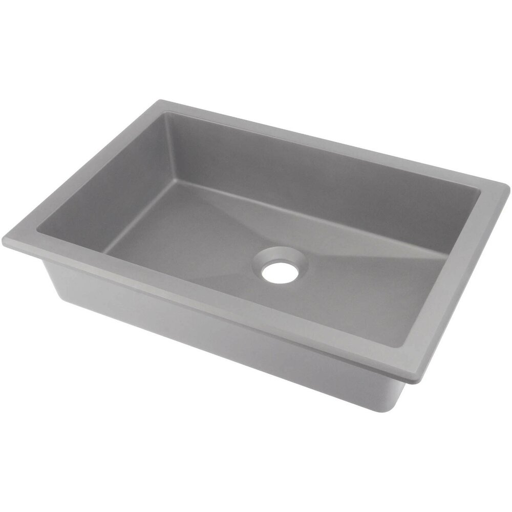 Lavoar sub blat gri metalic Deante Correo 50 cm