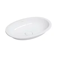 Lavoar sub blat Omnires Shell M+ compozit alb lucios 54x34 cm