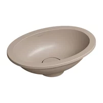 Lavoar sub blat Omnires Shell M+ finisaj dune bej mat 45 cm