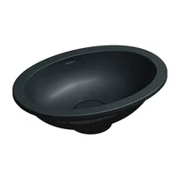 Lavoar sub blat Omnires Shell M+ finisaj negru lava mat 45 cm