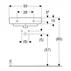 Lavoar suspendat Geberit Selnova Compact alb cu orificiu baterie picture - 3