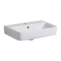 Lavoar suspendat Geberit Selnova Compact alb cu orificiu baterie