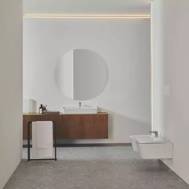 Lavoar suspendat Ideal Standard Atelier Conca alb lucios cu orificiu preaplin 40 cm picture - 4