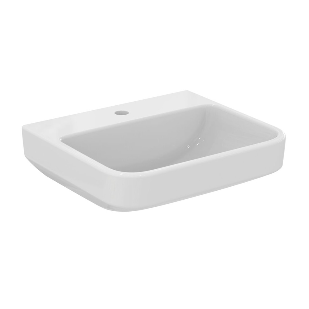 Lavoar suspendat Ideal Standard i.life B alb lucios 50 cm cu orificiu baterie