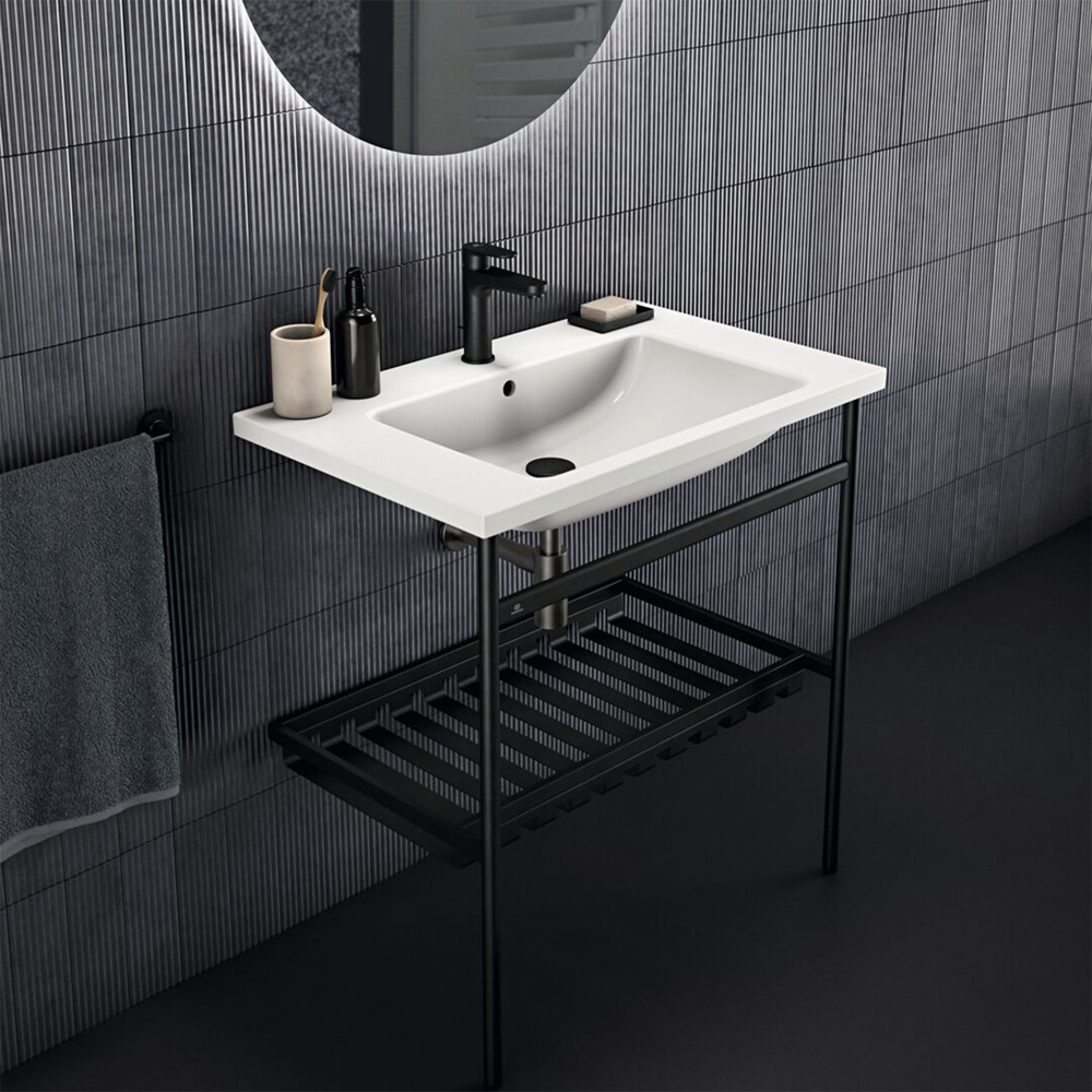 Lavoar suspendat Ideal Standard i.life B alb lucios 81 cm cu orificiu baterie si preaplin