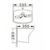 Lavoar suspendat Inter Ceramic dreptunghiular alb lucios 35.5 cm picture - 2