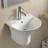 Lavoar suspendat Inter Ceramic oval alb lucios 48 cm picture - 1