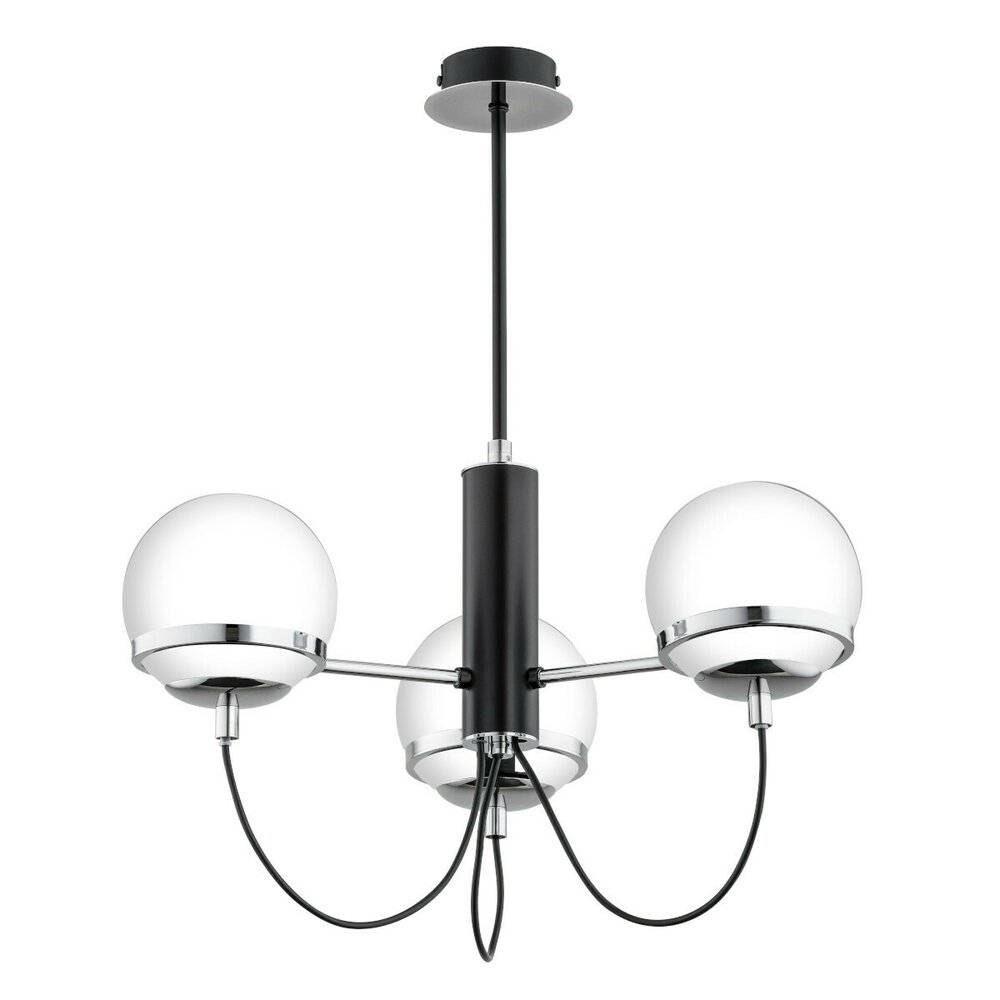 Lustra Alfa Auron 3 negru/alb