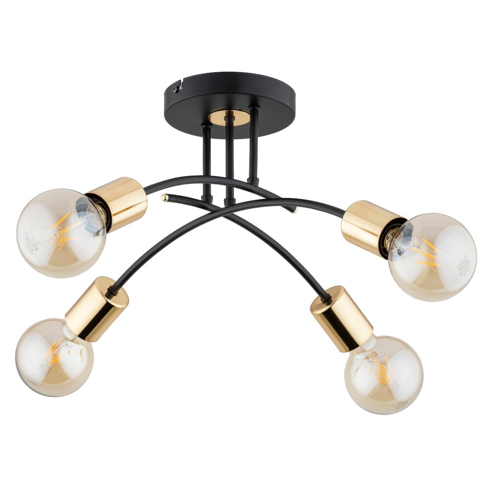 Lustra Alfa Danel 4 negru/auriu
