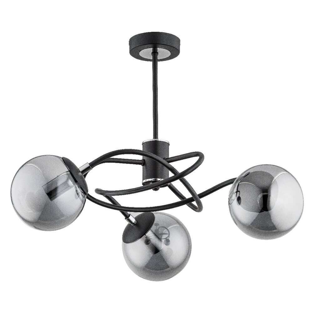 Lustra Alfa Doxa 3 negru/grafit