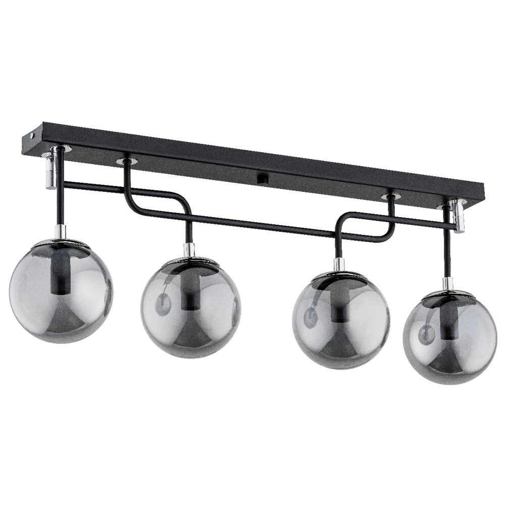 Lustra Alfa Gatus 4 negru/grafit