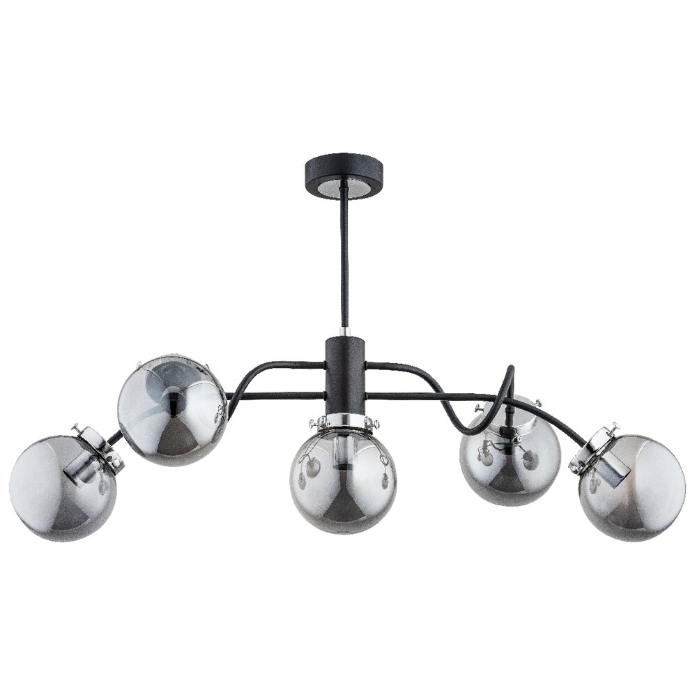 Lustra Alfa Gilda 5 negru/grafit