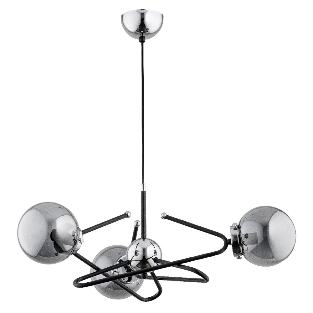 Lustra Alfa Laura 3 negru/grafit