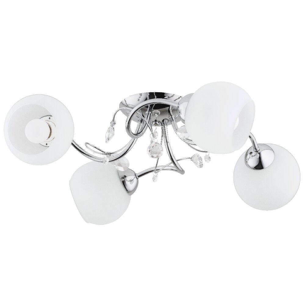 Lustra Alfa Livia 4 gri/alb
