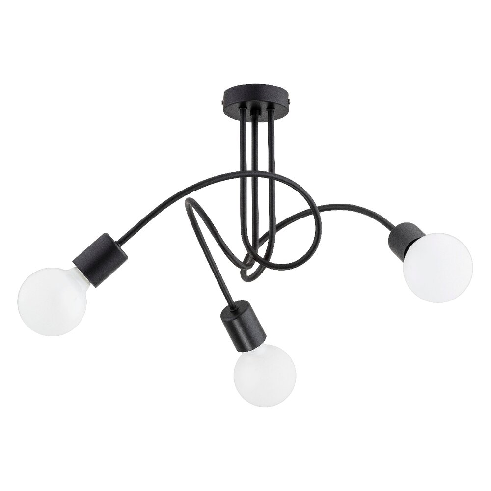 Lustra Alfa Lupo 3 negru/alb