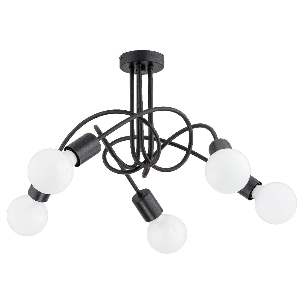 Lustra Alfa Lupo 5 negru/alb