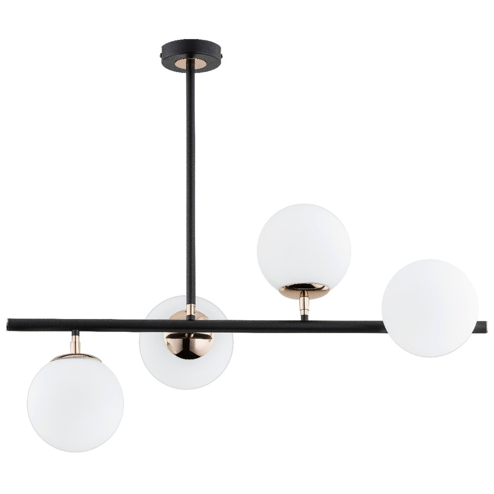 Lustra Alfa Luro 4 alb/negru