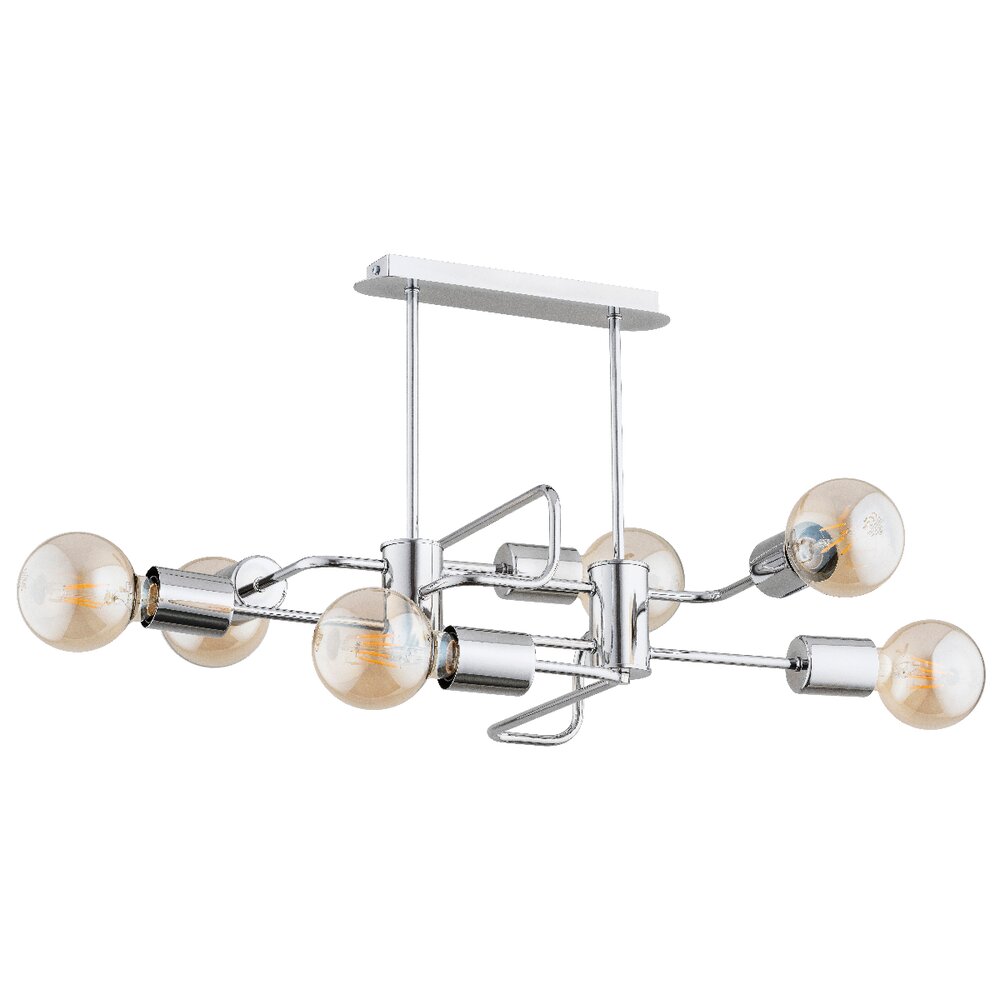 Lustra Alfa Monroe 6 gri/transparent