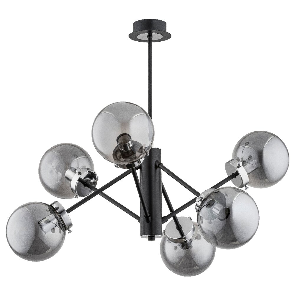 Lustra Alfa Nancy 6 negru/grafit
