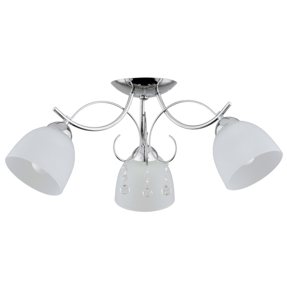Lustra Alfa Otelia 3 gri/alb