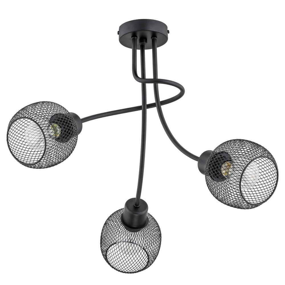 Lustra Alfa Plena 3 negru