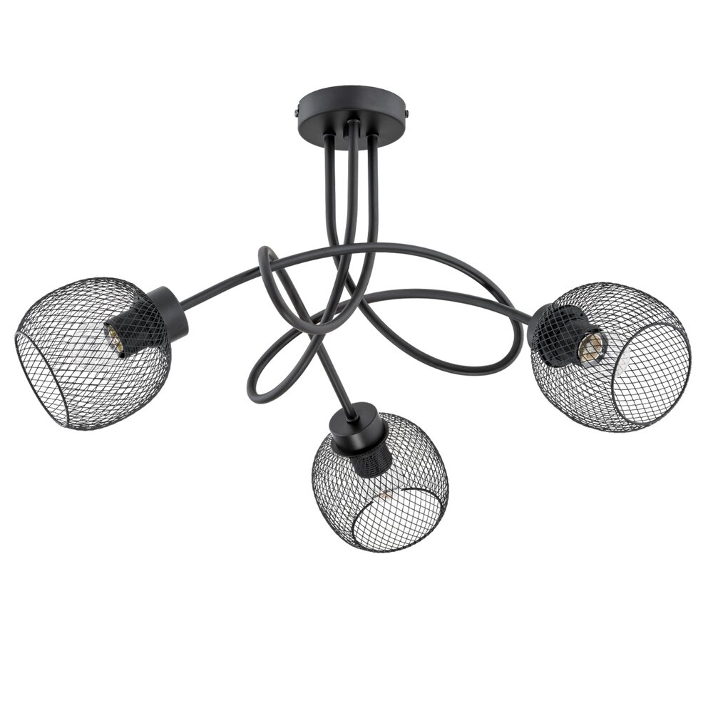Lustra Alfa Praxide 3 negru
