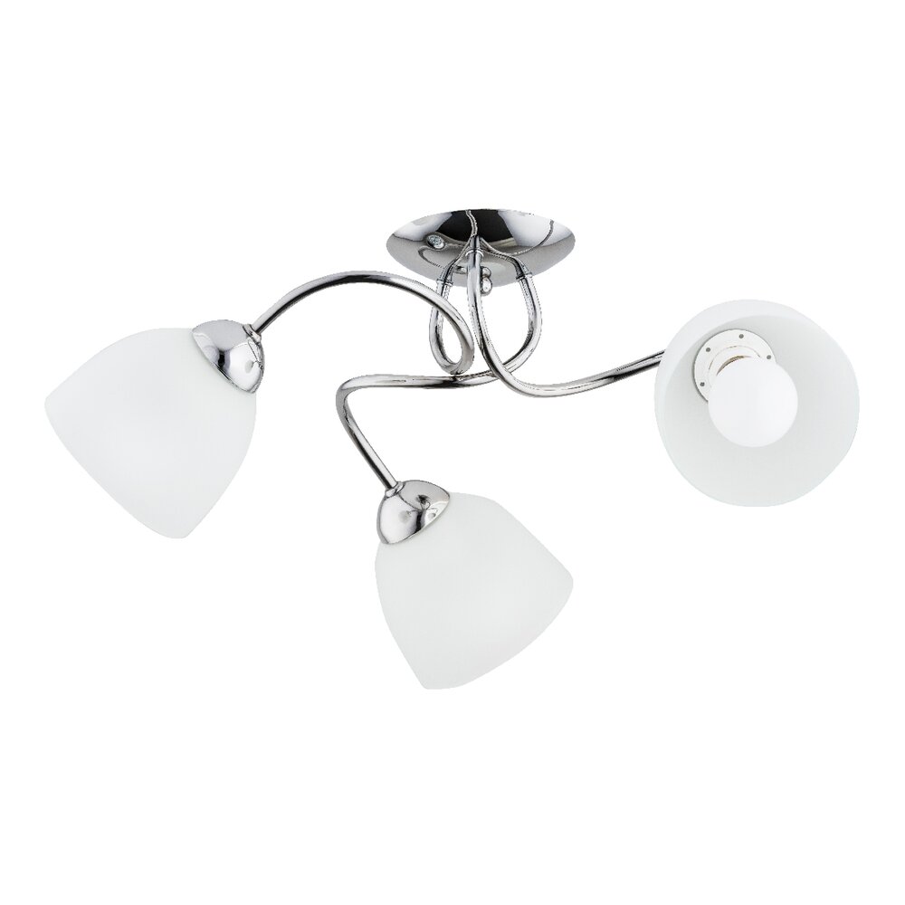 Lustra Alfa Silia 3 argintiu/alb