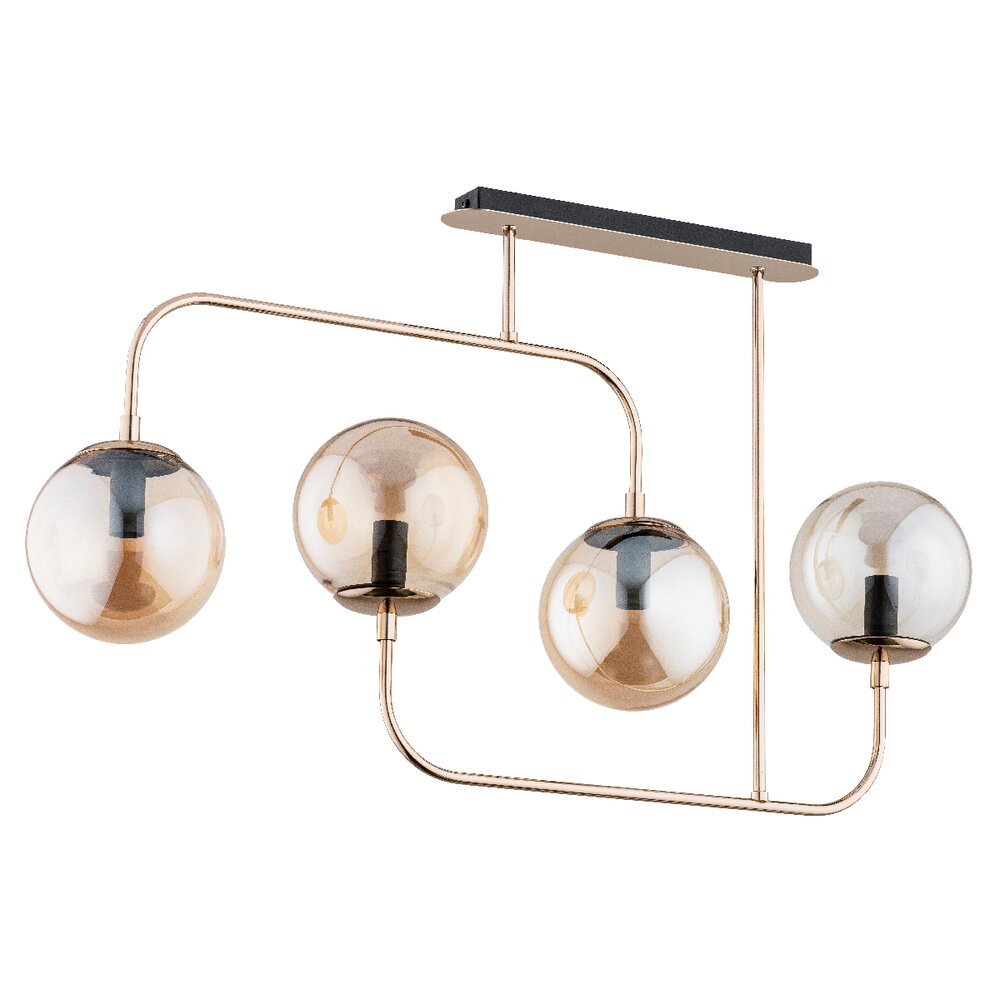 Lustra Alfa Trevi 4 auriu/transparent