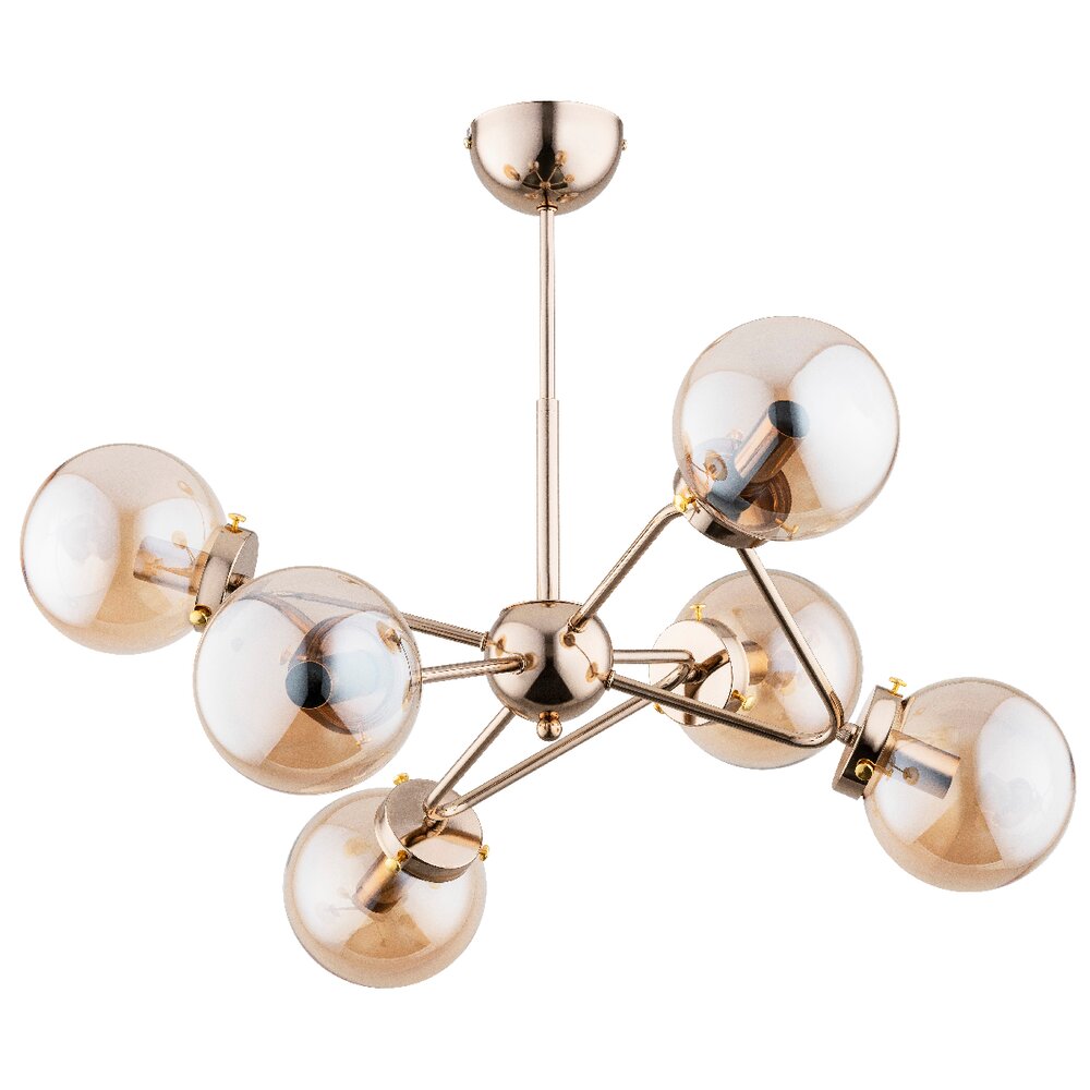 Lustra Alfa Trymer 6 auriu/transparent