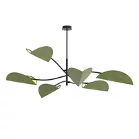Lustra Emibig Lotus 6 BL negru-verde E14